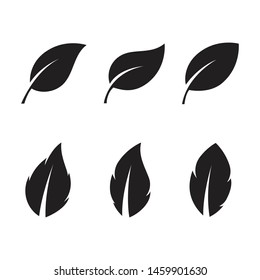Logos of green Tree leaf ecology nature element vector