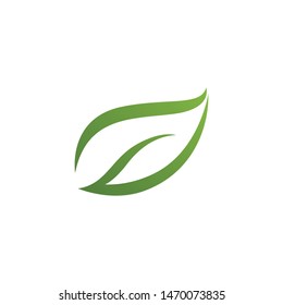 Logos of green Tree leaf ecology nature element vector