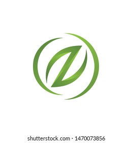 Logos of green Tree leaf ecology nature element vector
