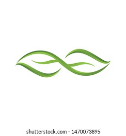 Logos of green Tree leaf ecology nature element vector