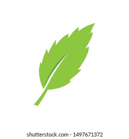logos of green tree leaf ecology nature element vector