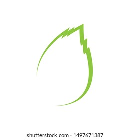 logos of green tree leaf ecology nature element vector