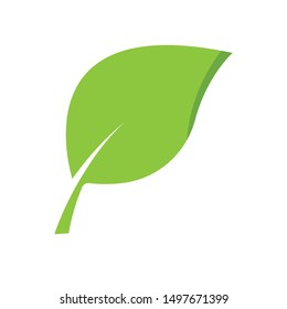 logos of green tree leaf ecology nature element vector