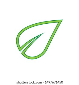 logos of green tree leaf ecology nature element vector