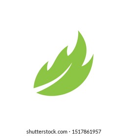 Logos of green Tree leaf ecology nature element vector