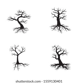 Logos of green Tree leaf ecology nature element vector