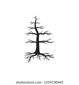 Logos of green Tree leaf ecology nature element vector
