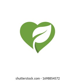 Logos of green Tree leaf ecology nature element vector