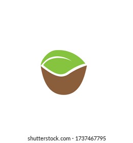 Logos green tree leaf ecology nature vectors template design