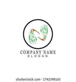 Diseño de plantillas de vectores de naturaleza de la ecología de la hoja de árbol verde logotipos