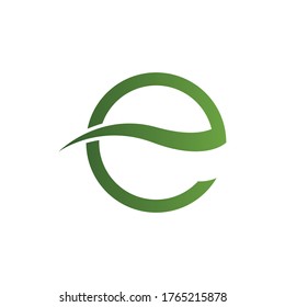Logos of green Tree leaf ecology nature element vector