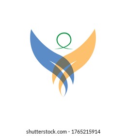 Logos of green Tree leaf ecology nature element vector
