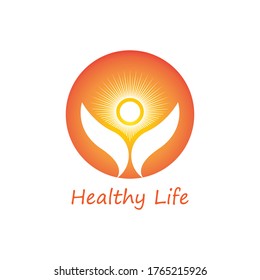 Logos of green Tree leaf ecology nature element vector