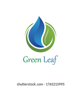 Logos of green Tree leaf ecology nature element vector