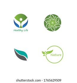 Logos of green Tree leaf ecology nature element vector Business - Vector