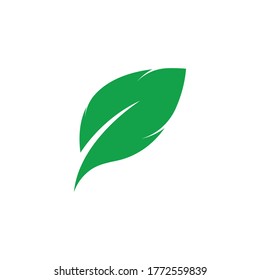 Logos of green Tree leaf ecology nature element vector