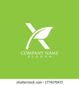 Logos of green Tree leaf ecology nature element vector