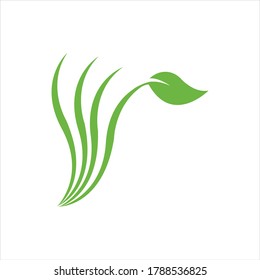 Logos of green Tree leaf ecology nature element vector