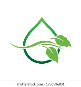Logos of green Tree leaf ecology nature element vector