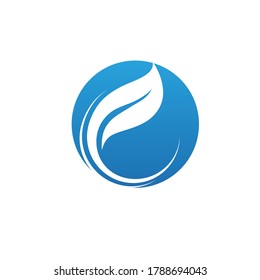 Logos of green Tree leaf ecology nature element vector