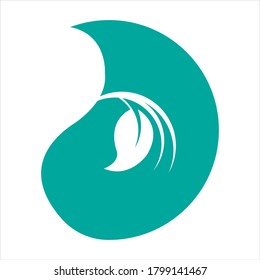 Logotipos de ecología de hoja de árbol verde elemento de naturaleza vector