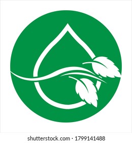 Logos of green Tree leaf ecology nature element vector