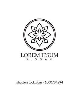 Logos of green Tree leaf ecology nature element vector
