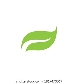 Logos of green Tree leaf ecology nature element vector