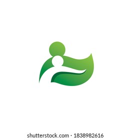 Logos of green Tree leaf ecology nature element vector