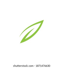 Logos of green Tree leaf ecology nature element vector