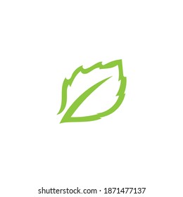 Logos of green Tree leaf ecology nature element vector