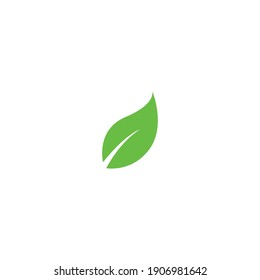 Logos of green Tree leaf ecology nature element vector