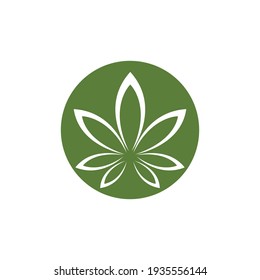 Logos of green Tree leaf ecology nature element vector