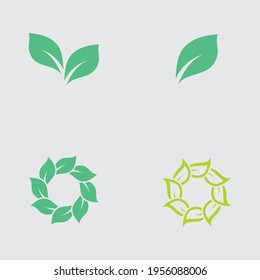 Logos of green Tree leaf ecology nature element vector icon