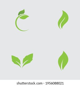 Logos of green Tree leaf ecology nature element vector icon