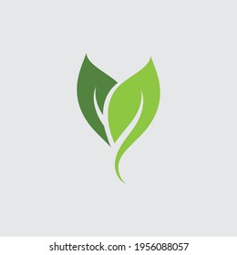Logos of green Tree leaf ecology nature element vector icon