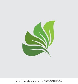Logos of green Tree leaf ecology nature element vector icon