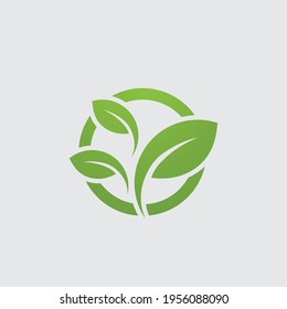 Logos of green Tree leaf ecology nature element vector icon