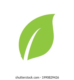 Logos of green Tree leaf ecology nature element vector