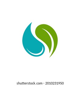 Logos of green Tree leaf ecology nature element vector