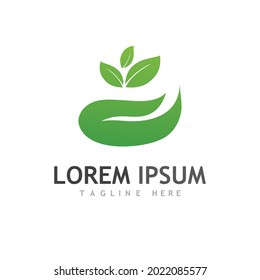 Logos of green Tree leaf ecology nature element vector