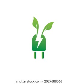 Logos of green Tree leaf ecology nature element vector
