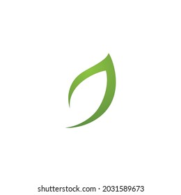 Logos of green Tree leaf ecology nature element vector