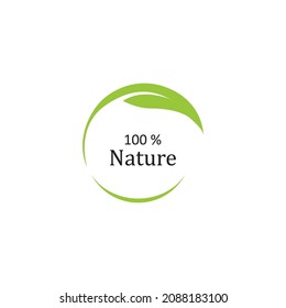 Logos of green Tree leaf ecology nature element vector