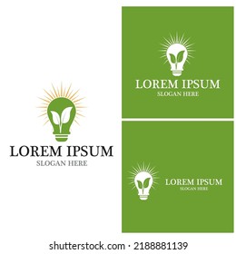 Logos of green Tree leaf ecology nature element vector