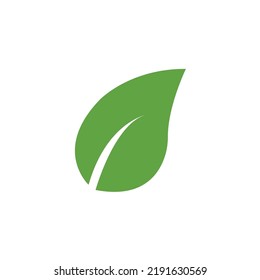 Logos of green Tree leaf ecology nature element vector