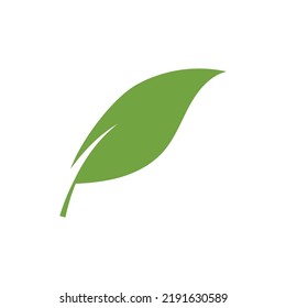 Logos of green Tree leaf ecology nature element vector