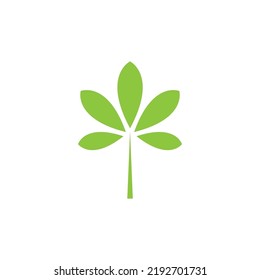 Logos of green Tree leaf ecology nature element vector