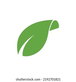 Logos of green Tree leaf ecology nature element vector