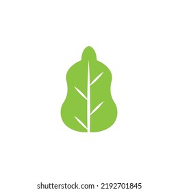 Logos of green Tree leaf ecology nature element vector